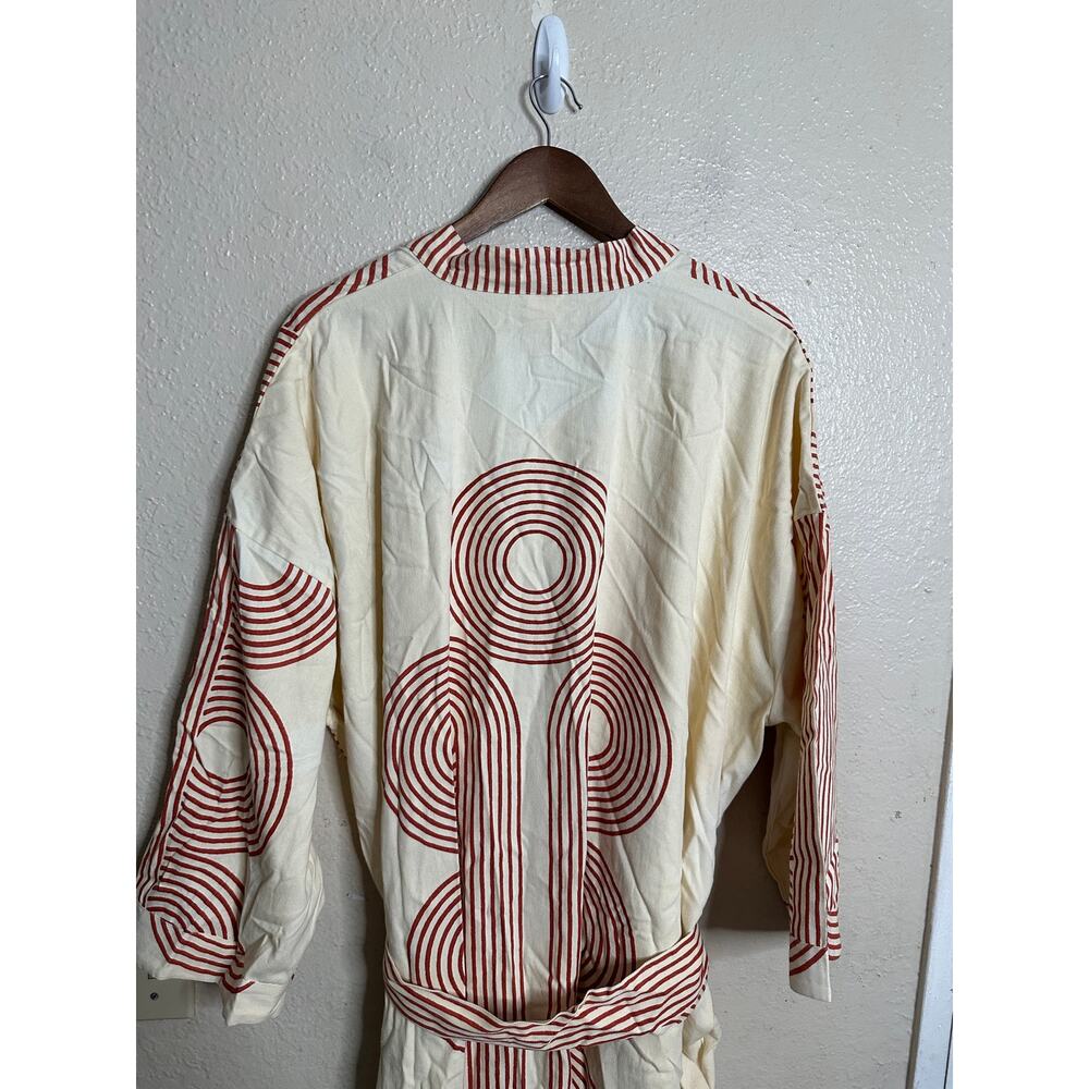 Block Shop Textiles Poiret Robe size XXL/XXXL Geometric Hand Printed - Picture 12 of 13